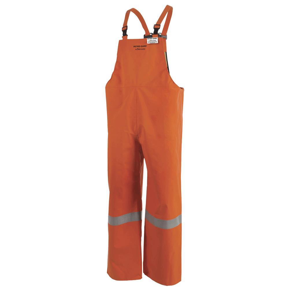 Hi-Viz Orange Petro-Gard® FR/ARC Rated Safety Bib Pants - Neoprene Coated Nomex® - L