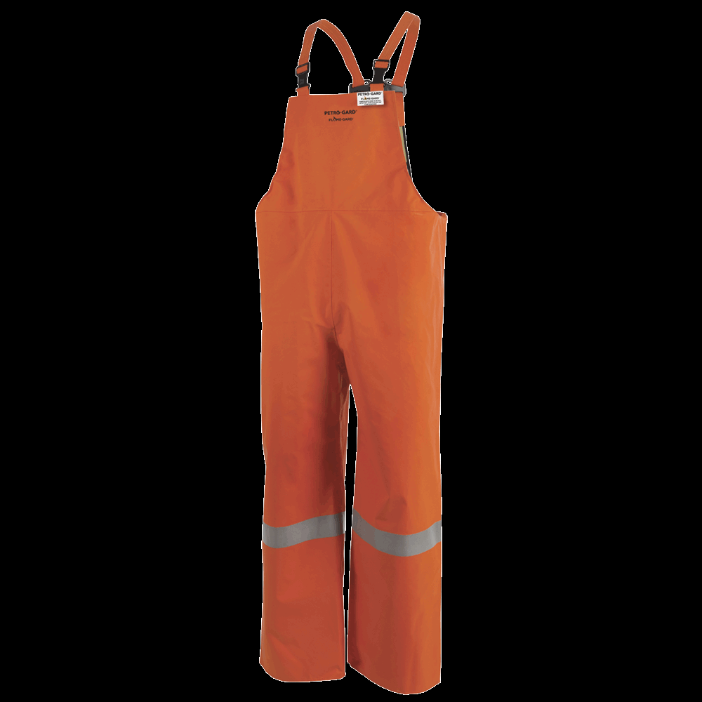 Hi-Viz Orange Petro-Gard® FR/ARC Rated Safety Bib Pants - Neoprene Coated Nomex® - 2XL
