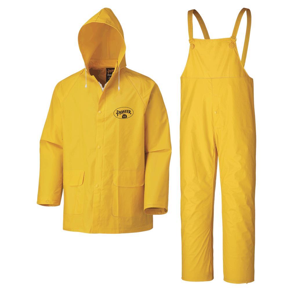 Canadian Waterproof Hooded Rain Jackets - PVC Coated Polyester