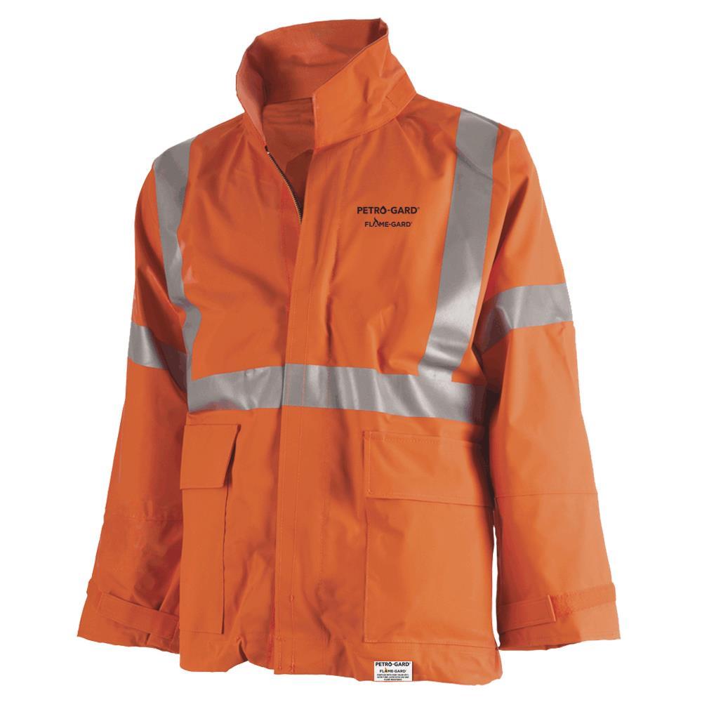 Hi-Viz Orange Petro-Gard® FR/ARC Rated Safety Jacket - Neoprene Coated Nomex® - 4XL