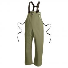 Ranpro V3246640-S - Snapper® Waterproof Bib Pants - PVC Coated Polyester/Cotton - Green - S