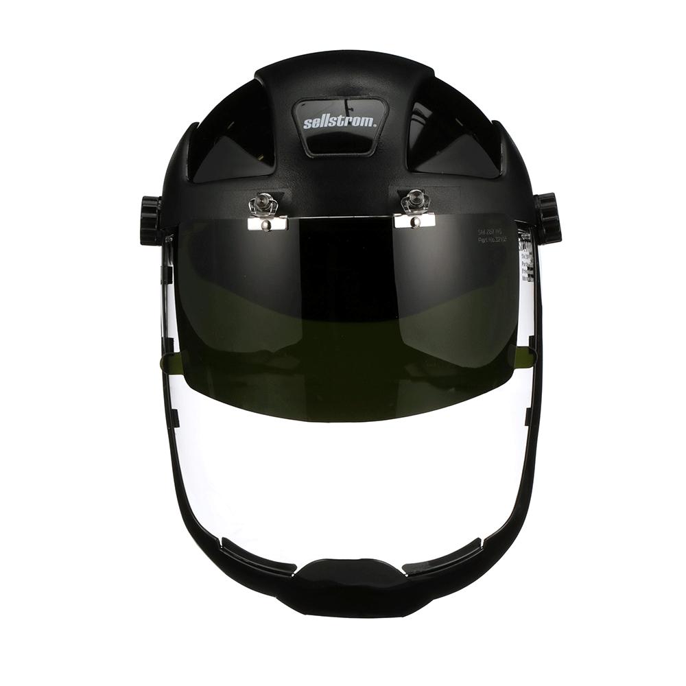 Multi-Purpose Face Shield with Flip-Up IR Visor and Ratcheting Headgear