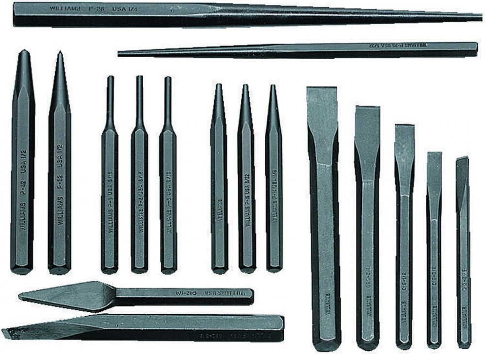 17 Pc Punch & Chisel Set