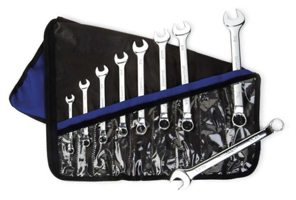 9 pc SAE Offset Combination Wrench offset Box End Set
