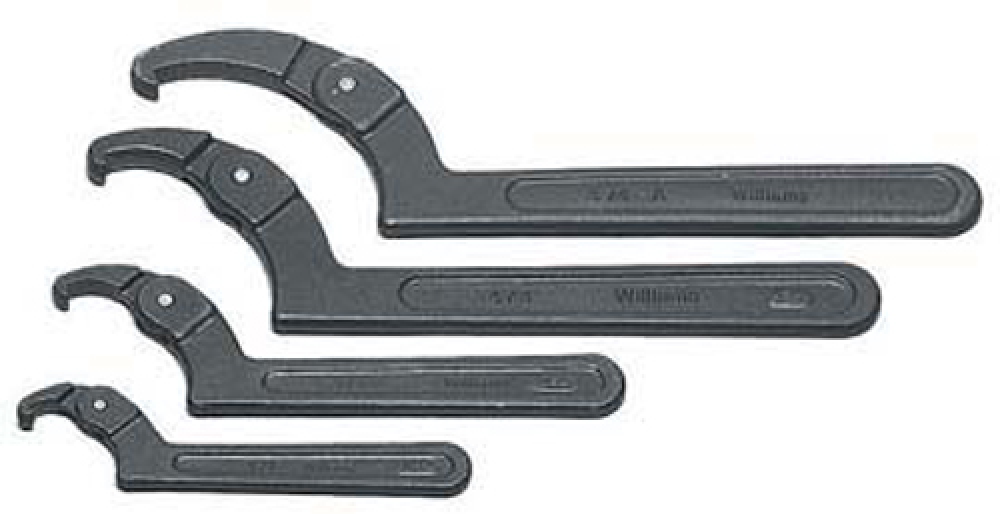 4-1/2 to 6-1/4&#34; SAE Adjustable Hook Spanner Wrench