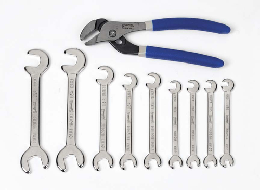 9 mm Metric Miniature 15° x 80° Double Head Open End Wrench