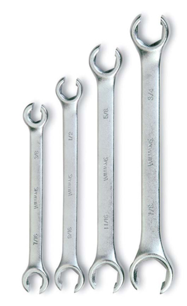 4 pc SAE Double Head Flare Nut Wrench Set