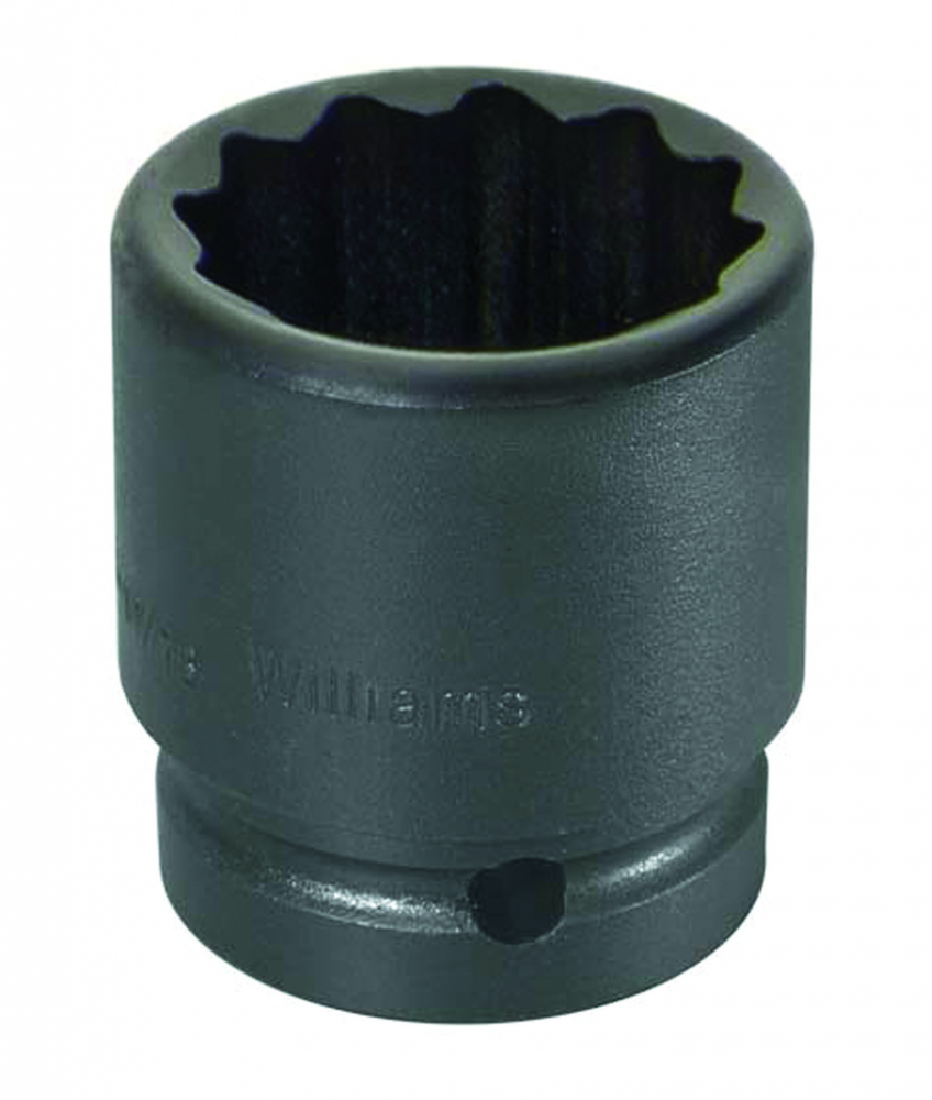 1&#34; Drive Shallow Impact Sockets, 12-Point, SAE