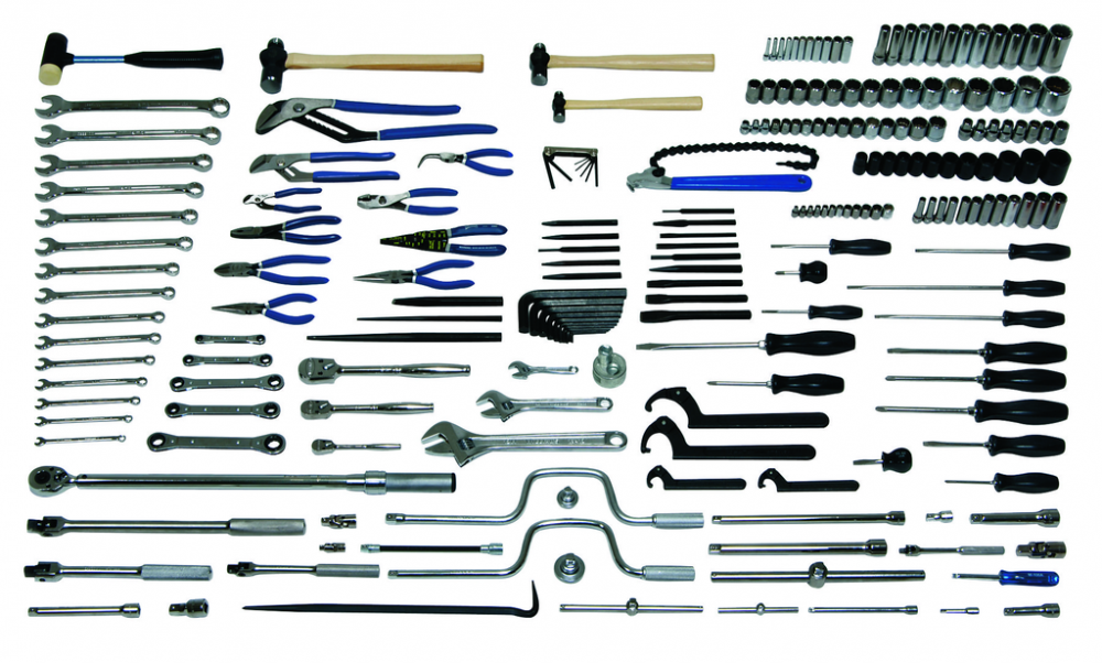 225 pc Metric Maint Service Tool Set with Tool Boxes
