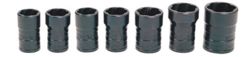 7 pc 1/2&#34; Drive -Point SAE & Metric TURBOSOCKET® Salvage/Damaged Fastener Socket