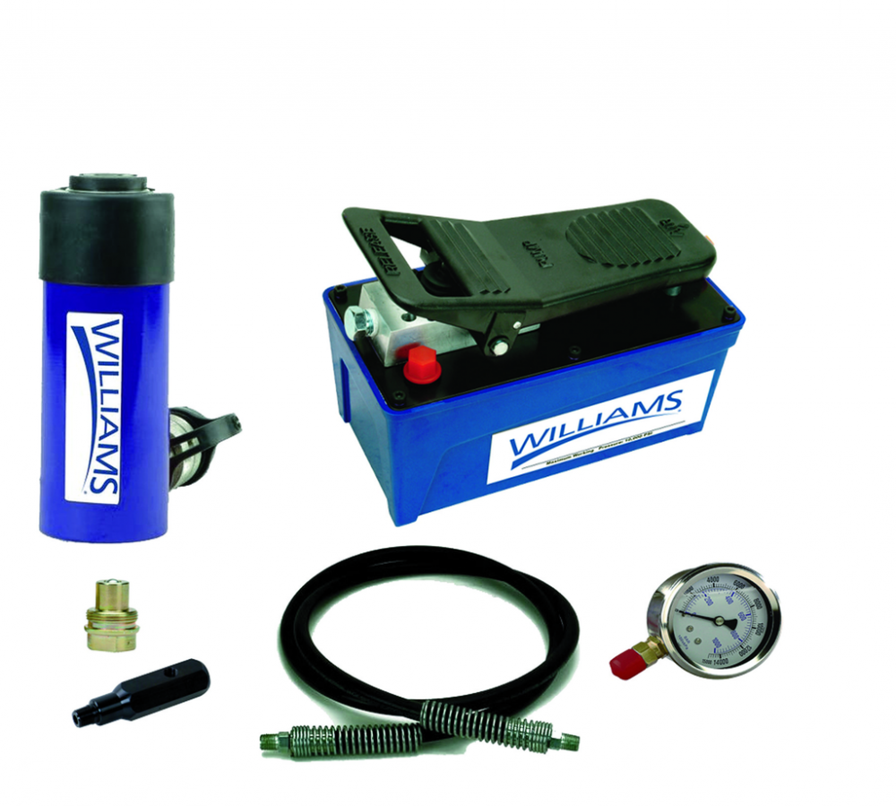 25 Ton, 4&#34; Stroke Single Acting Cylinder And Single Acting Air Pump