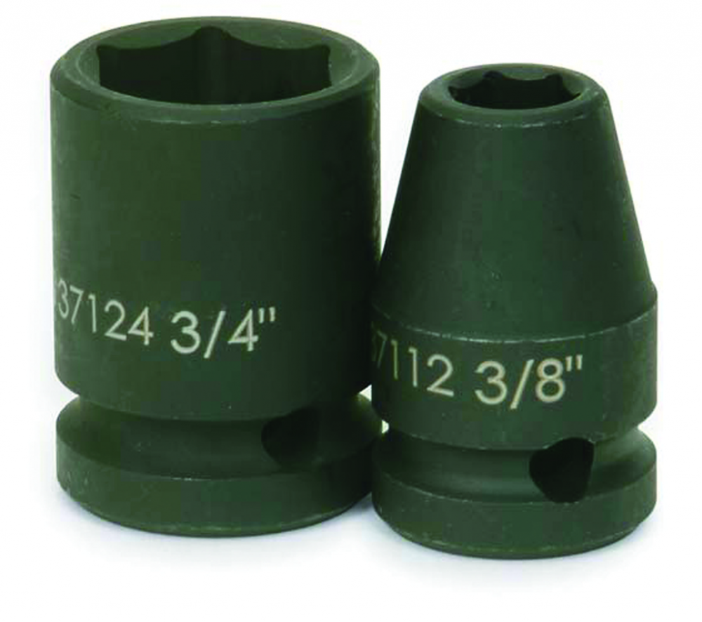 1/2&#34; Drive Shallow Impact Sockets, 6-Point, SAE