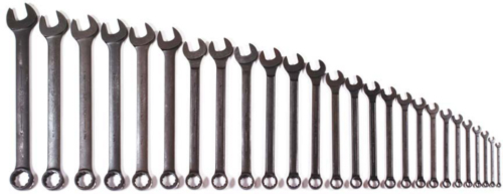 11 pc SAE SUPERCOMBO® Black Industrial Finish Combination Wrench Set