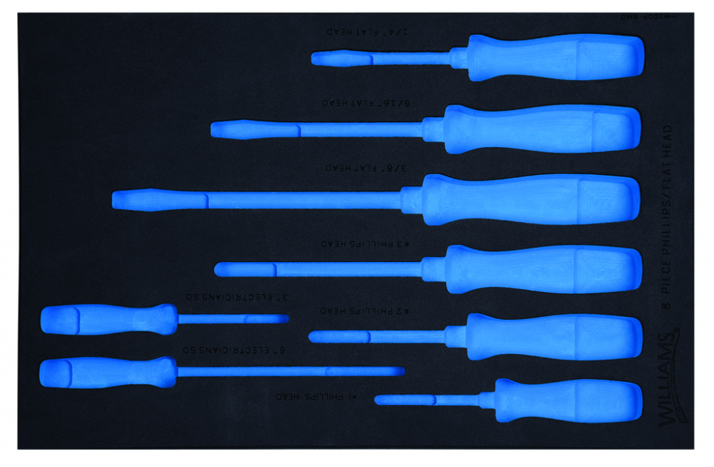 1/3 Foam Drawer Insert Only for 8 pc Endurogripâ„¢ Screwdriver Set