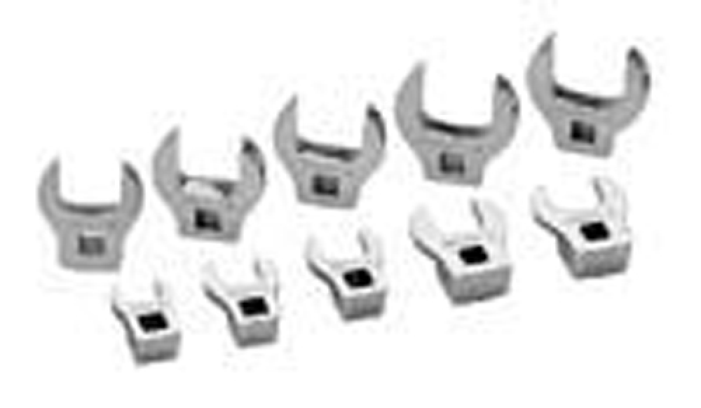 10 pc 3/8&#34; Drive -Point SAE Open-end Crowfoot Wrench Set