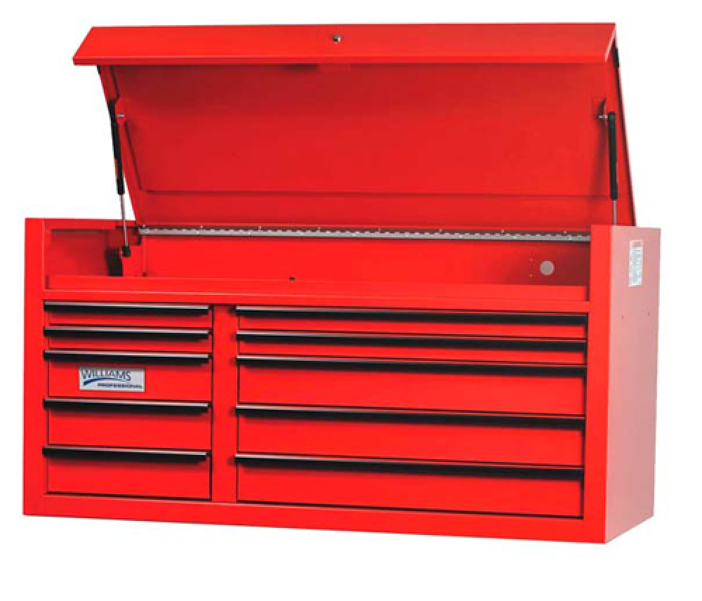 55&#34; Wide x 24&#34; Deep 10-Drawer Professional Series Tool Chest Red