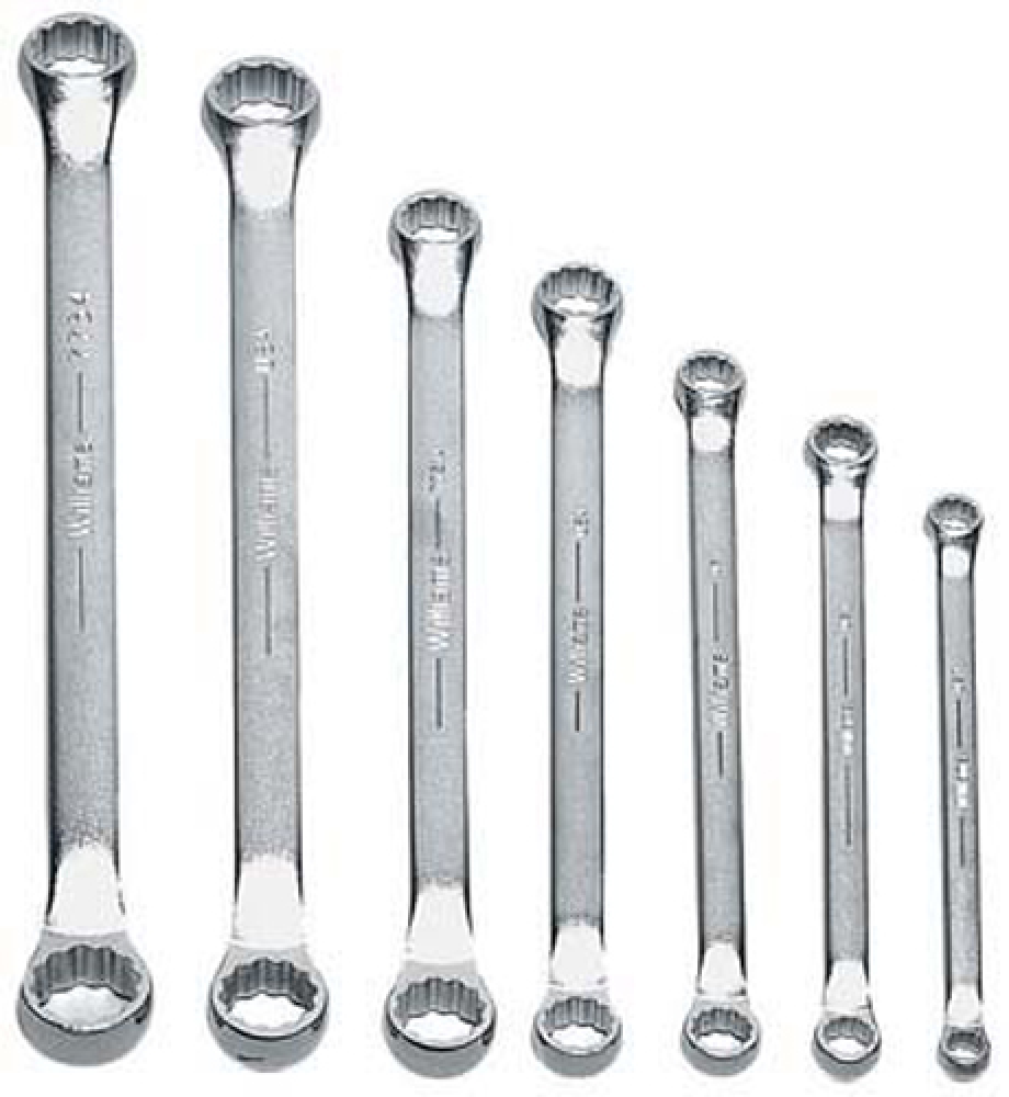 7 pc SAE Double Head 10° Offset Box End Wrench Set