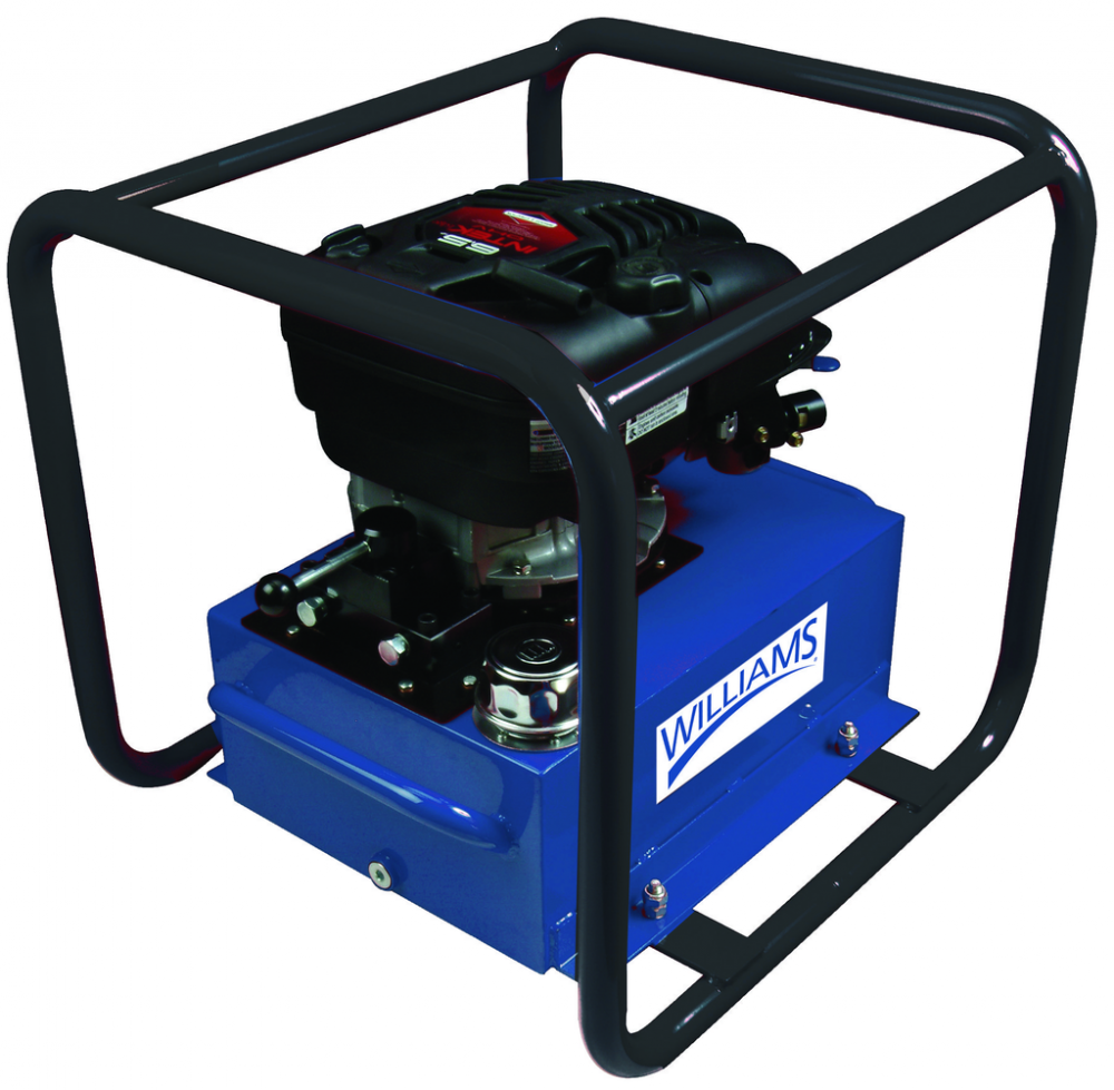 5.5 Hp 5 Gallon Reservoir, 3 Position, 4 Way Valve TypeSolenoid Valve Gas Engine Pump