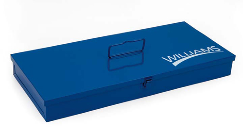 Metal Socket Set Tool Box 14-1/2&#34; X 5-1/2&#34; X 1-3/4&#34; Blue