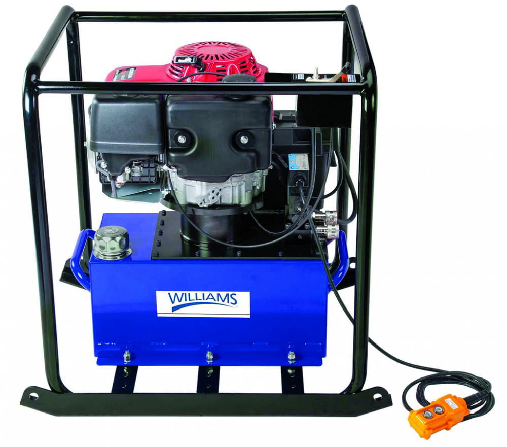 10.2 Hp 5 Gallon Reservoir, 3 Position, 4 Way Valve TypeSolenoid Valve Gas Engine Pump