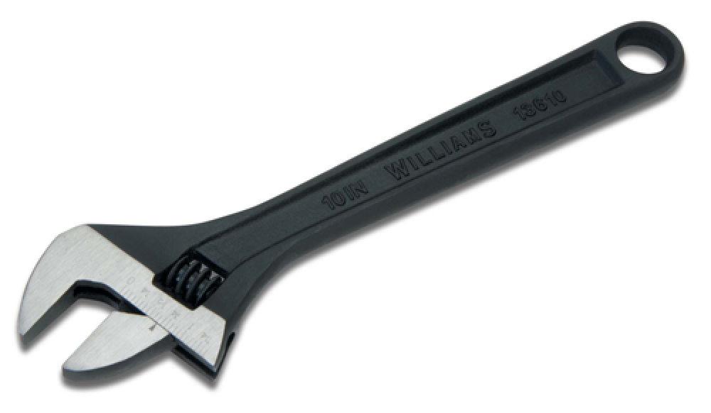 4 pc Adjustable Industrial Black Wrench Set