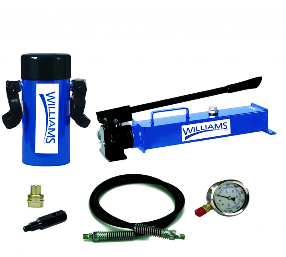 Hand Pump and 55 Ton Single Acting Hydraulic Cylinder Combination Set