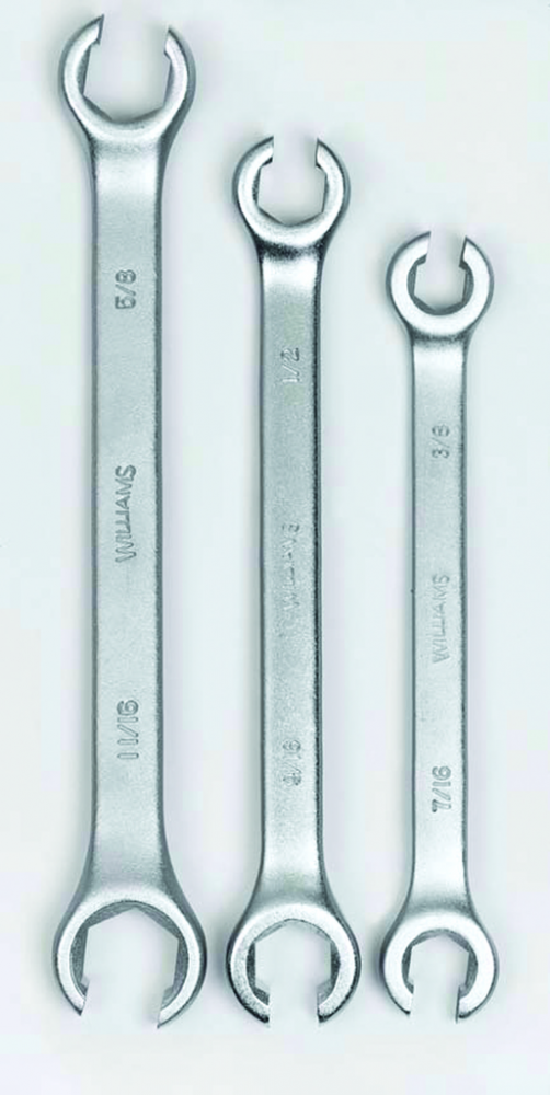 3 pc SAE Double Head Flare Nut Wrench Set