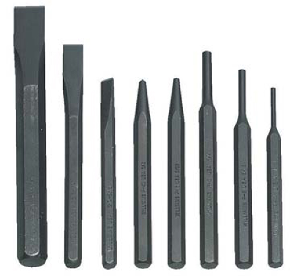 8 Pc Punch & Chisel Set