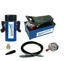 Williams JHW1AP55T06 - Air Pump and 55 Ton Single Acting Hydraulic Cylinder Combination Set