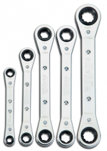 Williams JHWWS-12 - 5 pc SAE Double Head Ratcheting Box Wrench Set