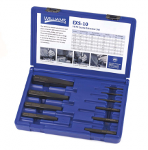Williams JHWEXS-10 - 10 pc Fluted Screw Extractor Set