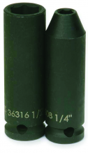 Williams JHW36328 - 3/8" Drive Deep Impact Sockets, 6-Point, SAE