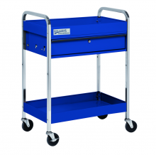 Williams JHW50723A - 2 Shelves with Locking Drawer Service Cart Blue