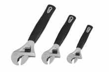 Williams JHW13343 - 3 pc SAE Ratcheting Adjustable Wrench Comfort Grip Set