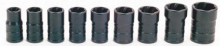 Williams JHWTSMS3809 - 9 pc 3/8" Drive -Point SAE & Metric TURBOSOCKET® Salvage/Damaged Fastener Socket Set