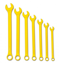 Williams JHWWS1170YSC - 7 pc SAE SUPERCOMBO® Combination High Visibilty Yellow Wrench Set