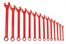 Williams JHWWS1172RSC - 14 pc SAE SUPERCOMBO® High Visibility Red Combination Wrench Set