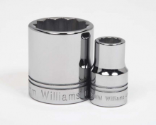 Williams JHWSTM-1219 - 1/2" Drive 12-Point Metric 19 mm Shallow Socket