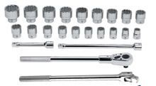 Williams JHW33915 - 23 pc 3/4" Drive -Point Metric Shallow Socket and Drive Tool Set
