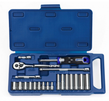 Williams JHW50662B - 27 pc 6 Drive 6-Point SAE Socket and Drive Tool Set packed in Compact Case Set