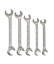 Williams JHW3780 - 5 pc SAE 15° - 60° Double Open End Angle-head Wrench Set