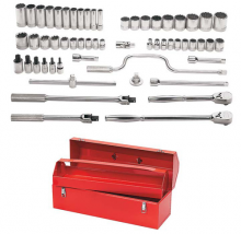 Williams JHWWSS-57F - 57 pc 1/2" Drive -Point SAE Shallow and Deep Socket and Drive Tool Set