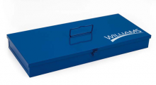 Williams JHWTB-102 - Metal Socket Set Tool Box 13" X 9" X 1 3/4" Blue