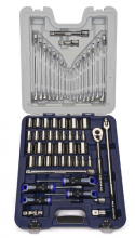 Williams JHW50617B - 61 pc 12 Drive 12-Point SAE and Metric Socket and Drive Tool Set