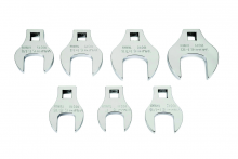Williams JHW10842 - 1/2" Drive Crowfoot Wrench Set, Open End, SAE, High Polished Chrome Finish, 7 pcs