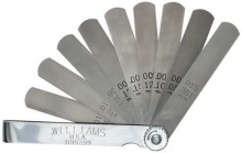 Williams JHWGS-2 - 10 pc SAE and Metric Standard Feeler Gauge Set