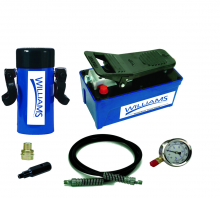 Williams JHW1AP55T06 - Air Pump and 55 Ton Single Acting Hydraulic Cylinder Combination Set