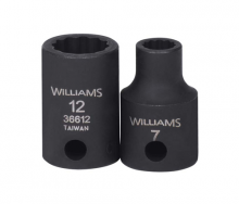 Williams JHW36609 - 3/8" Drive 12-Point Metric 9 mm Shallow Impact Socket