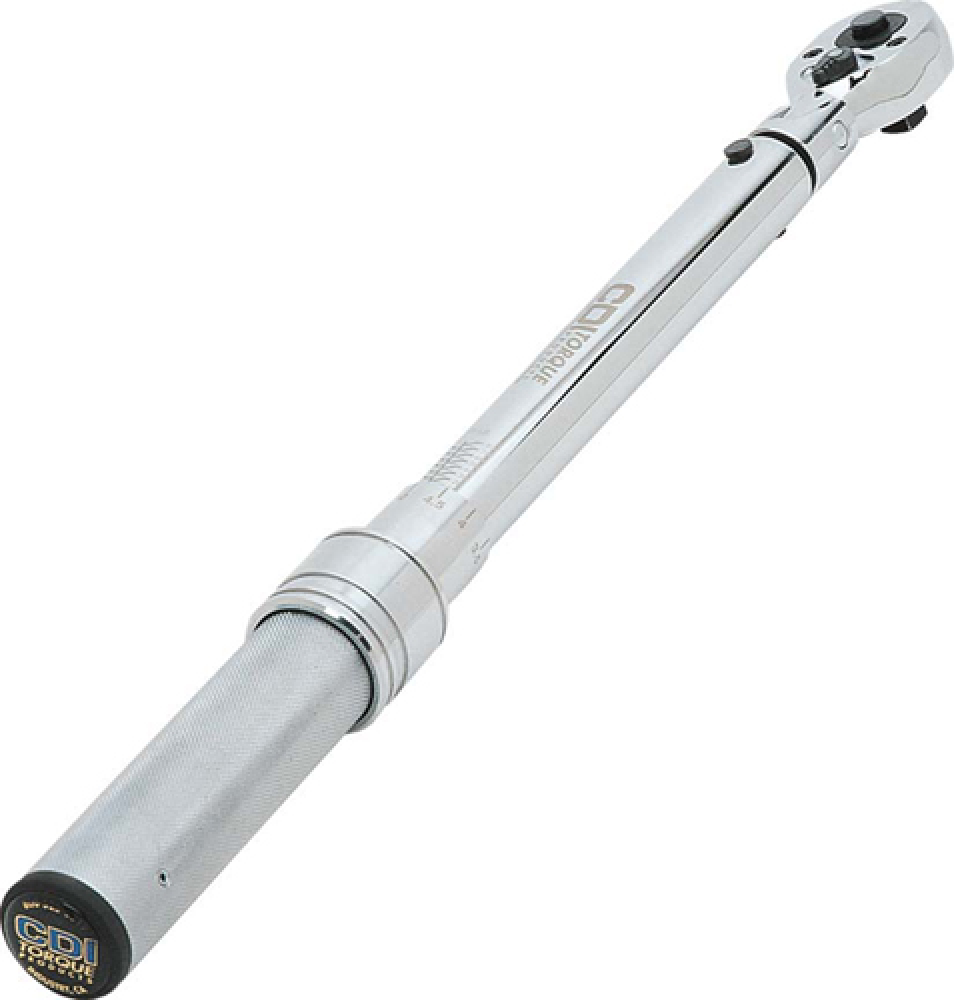 38&#34; Drive Micrometer Adjustable Torque Wrench , Flex Head (10-80 ft lbs)