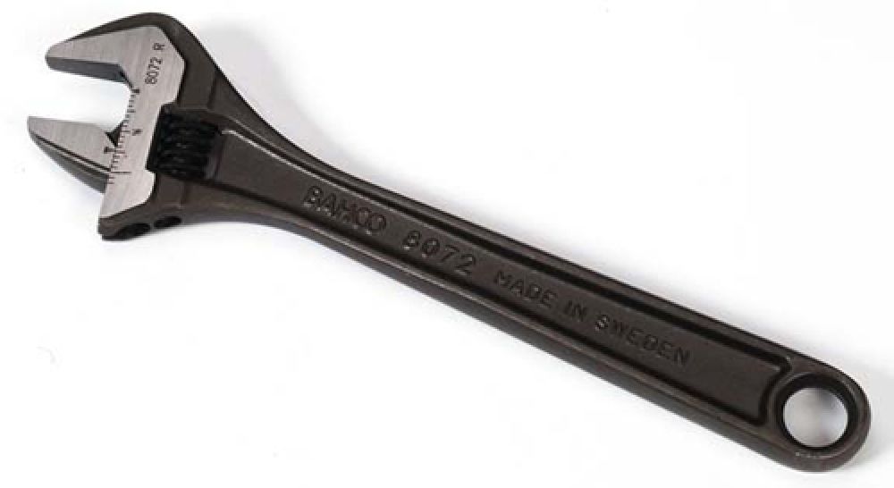 6&#34; SAE Adjustable Industrial Black Finish Wrench
